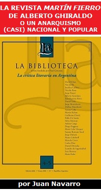 La revista Martín Fierro de Alberto Ghiraldo o un anarquismo (casi) nacional y popular